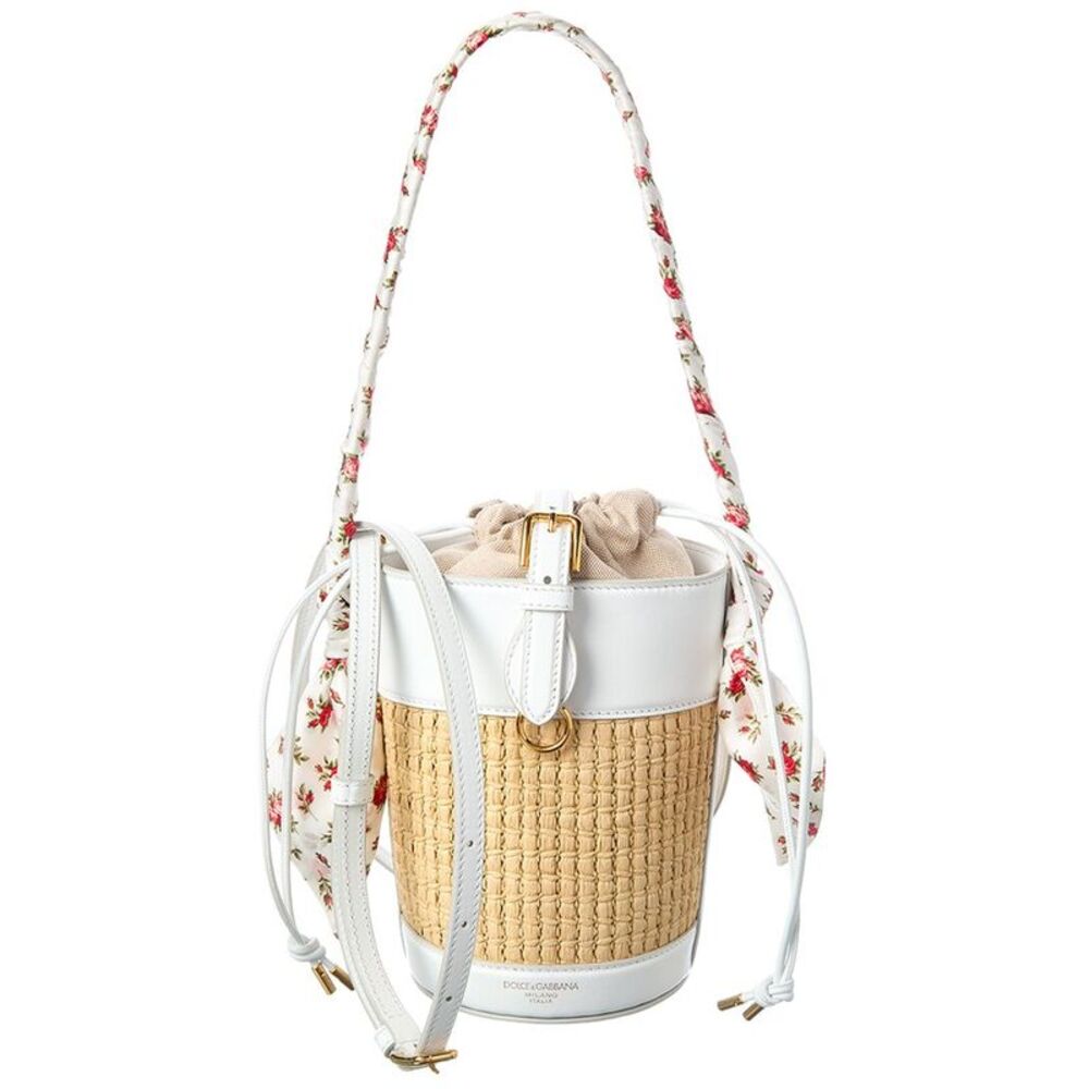 Dolce & Gabbana Capri Raffia Bucket Bag